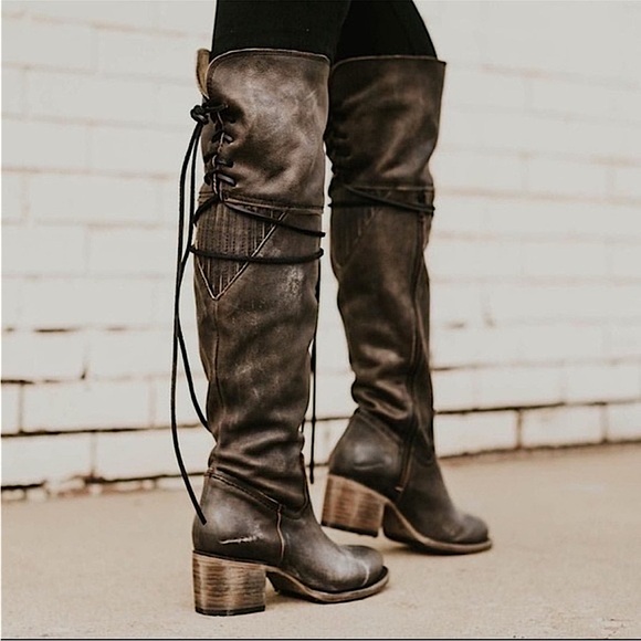 Freebird by Steven Carolina Over the Knee Leather Boots - Picture 16 of 16